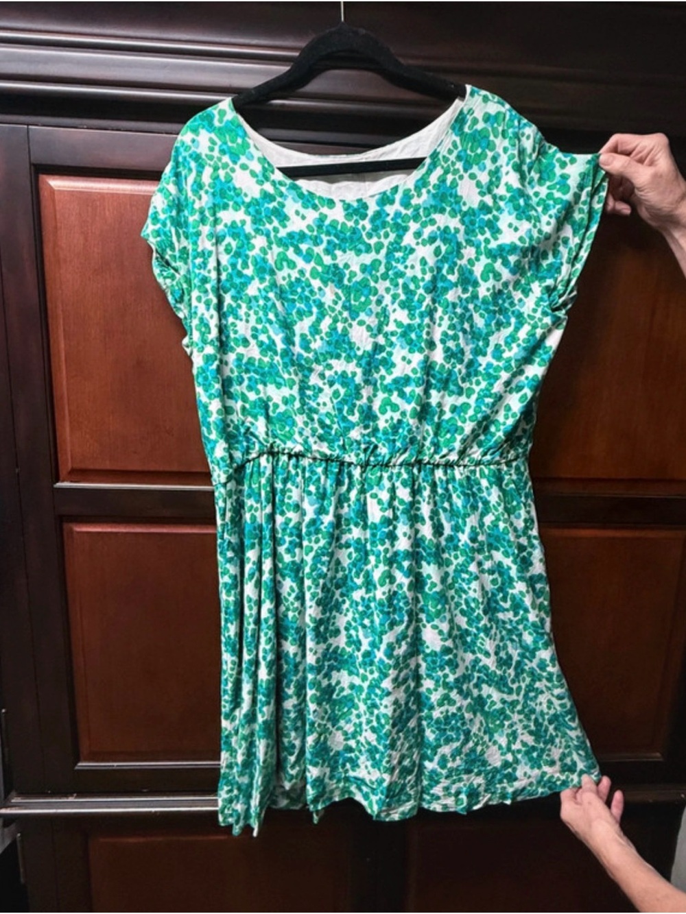 GAP Green and Teal Floral Casual Women’s Dress - size XL